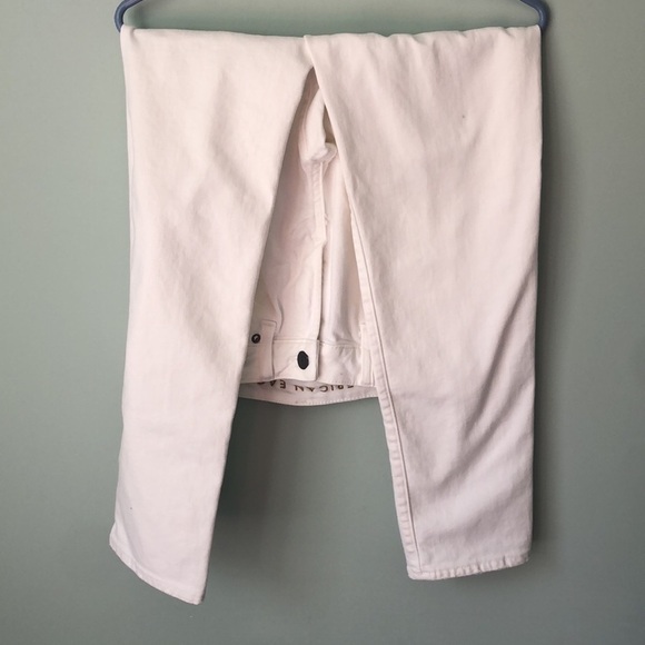 American Eagle Men’s Distressed Flex White Jeans 29X30 - Picture 4 of 7